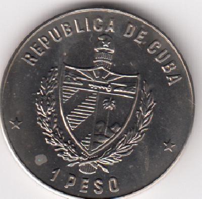 Beschrijving: 1 Peso  140th. RAILROAD  TRAIN